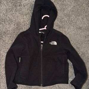 The North Face Black Kids Hooded Fleece Jacket